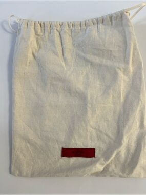 Valentino White Dust Bag with Red Label